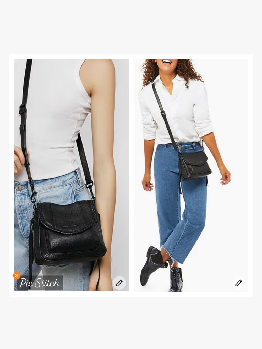 Aimee Kestenberg Mini All For Love Black Leather Crossbody Bag